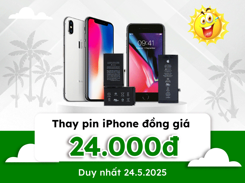 thay pin iphone đồng giá 
