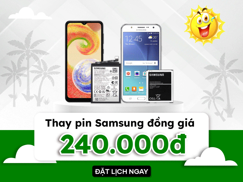 thay pin samsung đồng giá