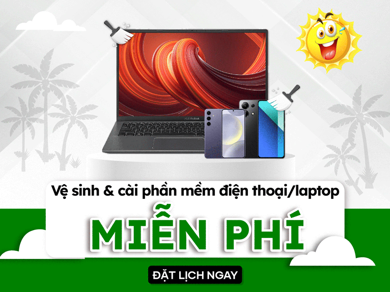 miễn phí vệ sinh và cài đặt phần mềm