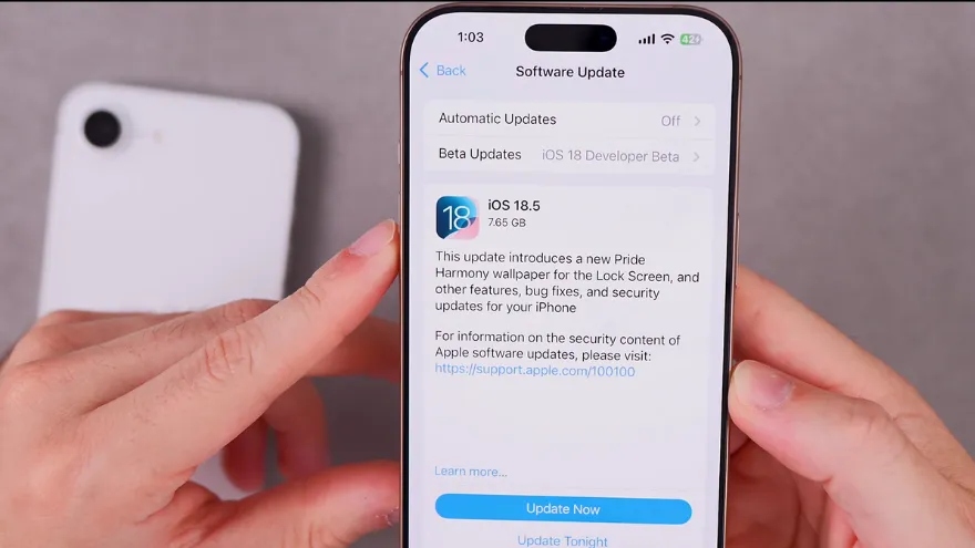 Cách cập nhật iOS 18.5 RC 