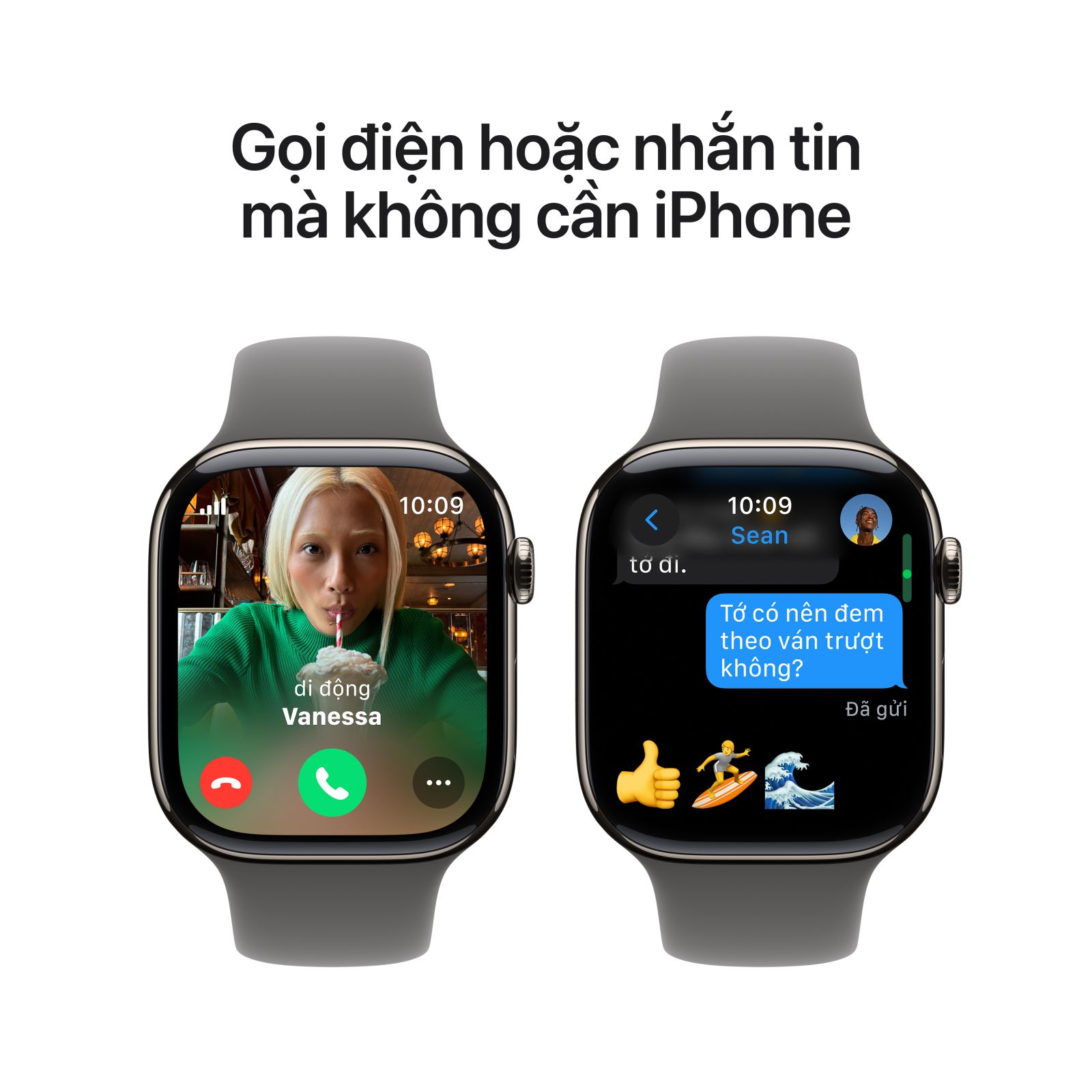 Apple Watch Series 10 46mm LTE - Viền Titan, Dây Cao Su Size M/L | Chính hãng VN 8