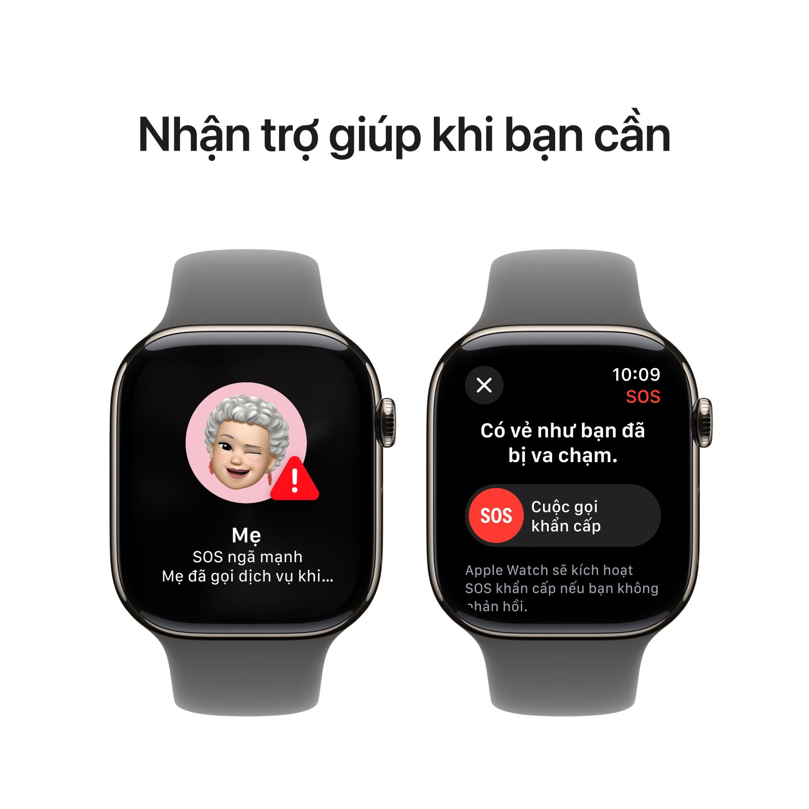 Apple Watch Series 10 46mm LTE - Viền Titan, Dây Cao Su Size S/M 9