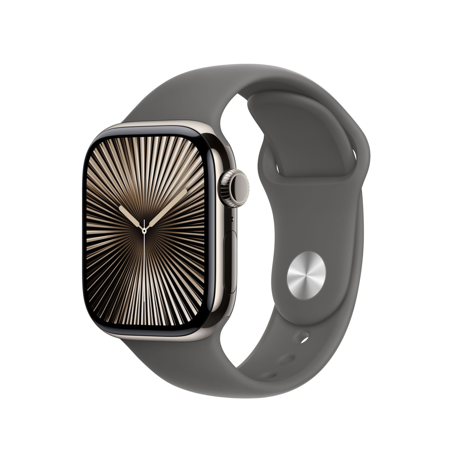 Apple Watch Series 10 46mm LTE - Viền Titan, Dây Cao Su Size S/M Apple Watch Series 10 46mm LTE - Viền Titan, Dây Cao Su Size S/M