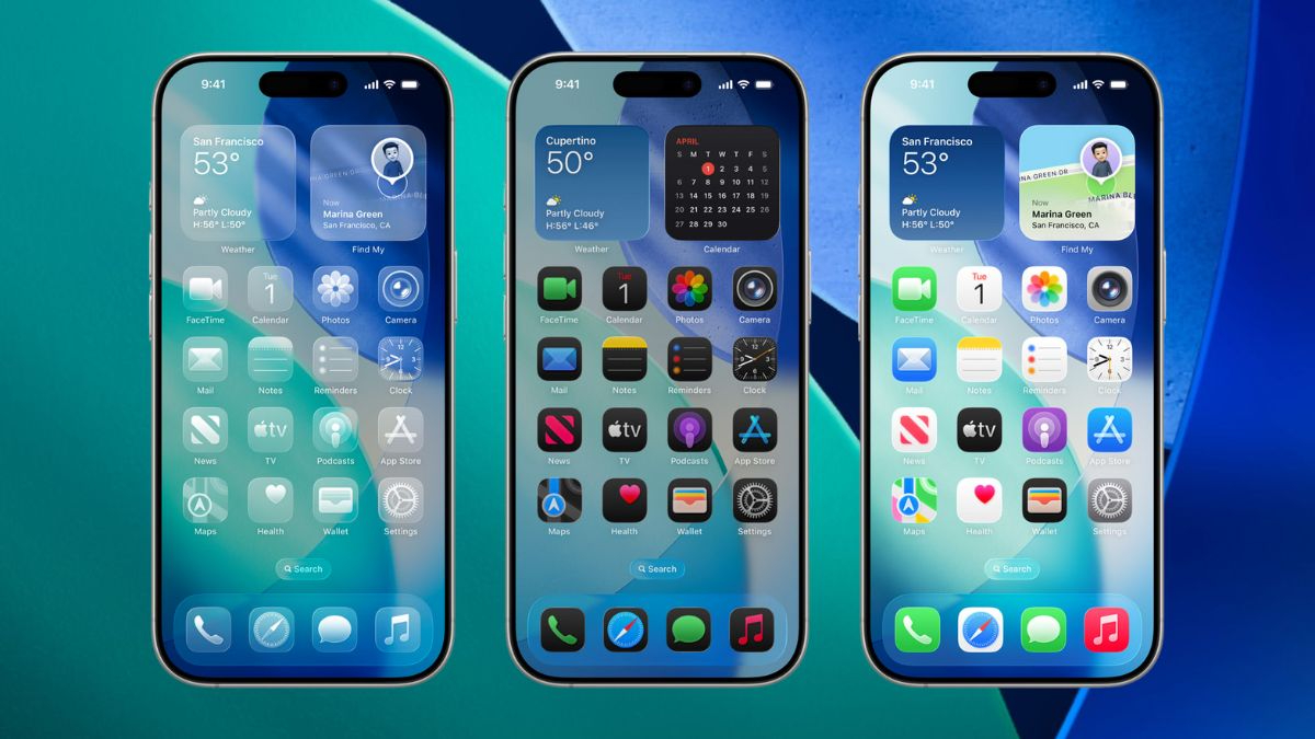Tải ngay bộ hình nền iOS 26 trong suốt tuyệt đẹp 1