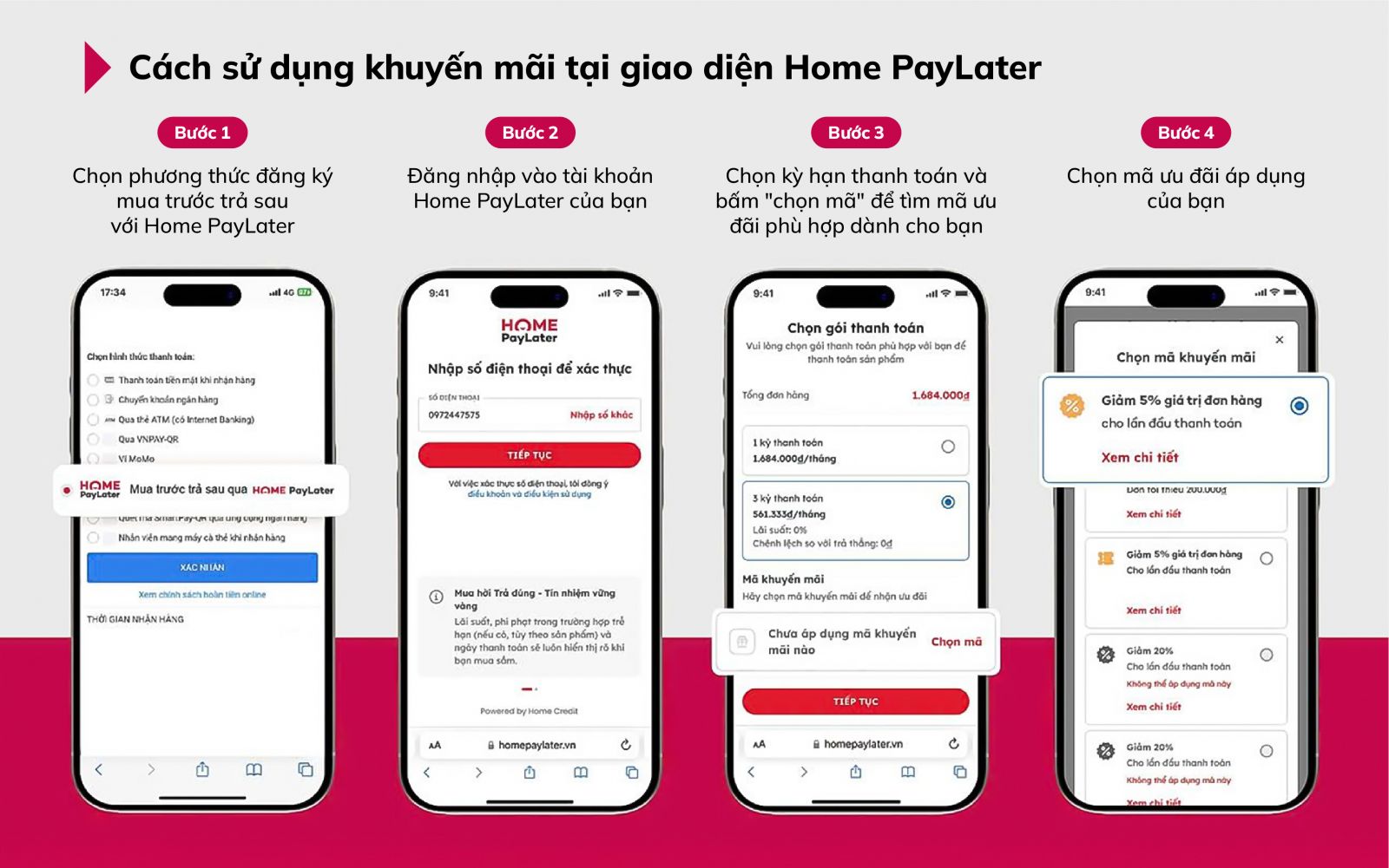 HOME PAYLATER: Mua trước trả sau - GIẢM KHÔNG GIỚI HẠN
