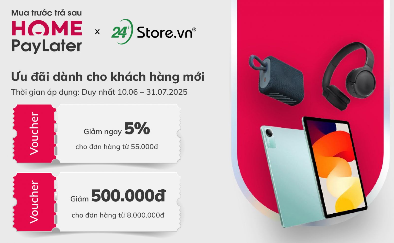 HOME PAYLATER: Mua trước trả sau - GIẢM KHÔNG GIỚI HẠN
