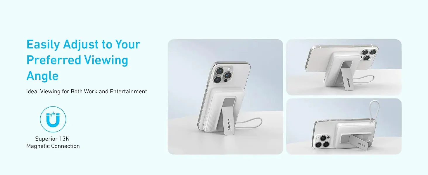 Sạc dự phòng Magnetic Anker Zolo Magsafe 1C 10000mAh 15W tích hợp cáp Type-C A1685 1 Sạc dự phòng Magnetic Anker Zolo Magsafe 1C 10000mAh 15W tích hợp cáp Type-C A1685 1
