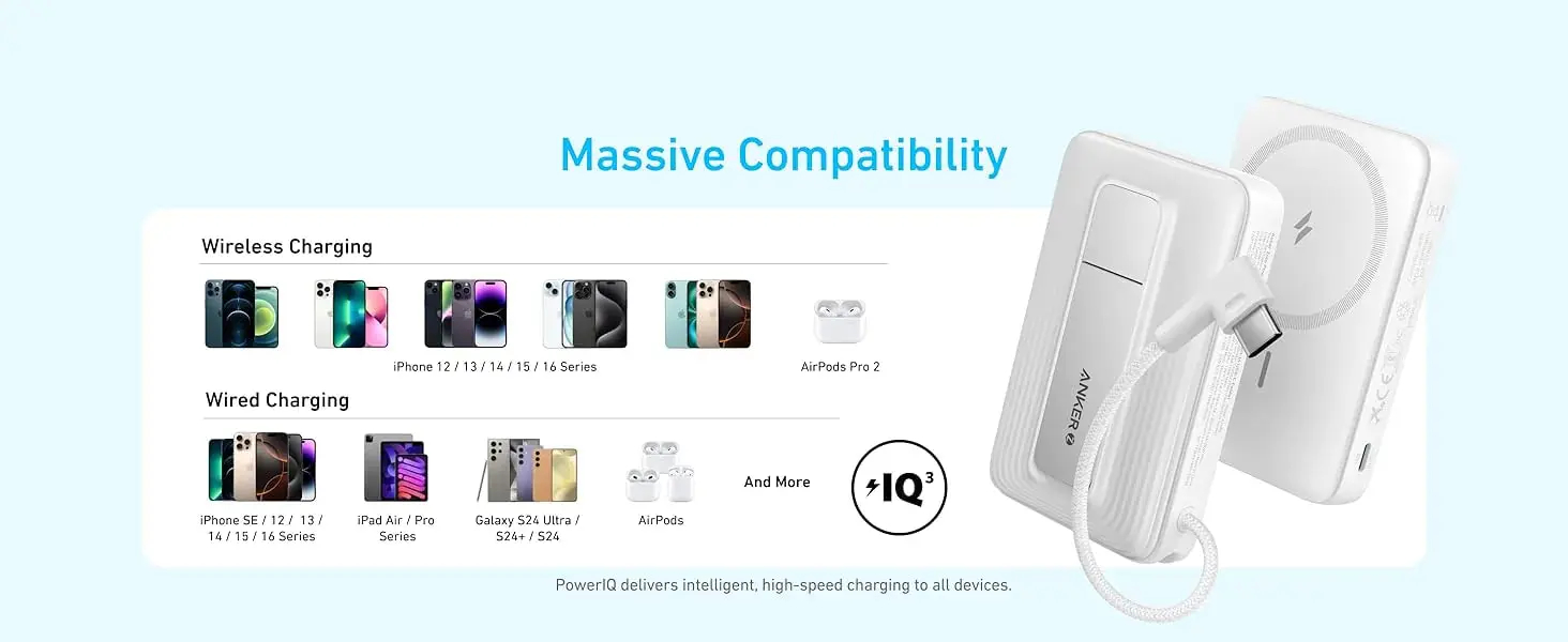 Sạc dự phòng Magnetic Anker Zolo Magsafe 1C 10000mAh 15W tích hợp cáp Type-C A1685 2 Sạc dự phòng Magnetic Anker Zolo Magsafe 1C 10000mAh 15W tích hợp cáp Type-C A1685 2