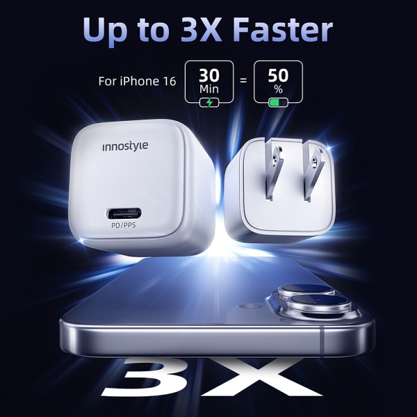 2.4. Cốc sạc nhanh Innostyle GoCharge Mini 20W - Sẵn sàng cho kỷ nguyên USB-C toàn diện