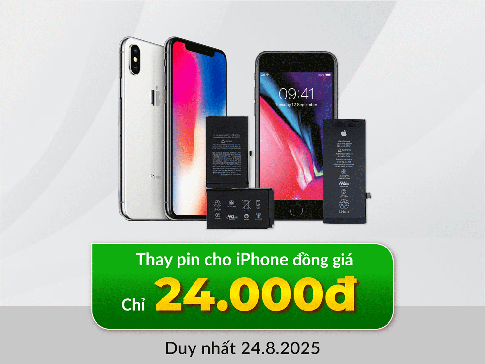 thay pin iphone chỉ từ 24 ngàn
