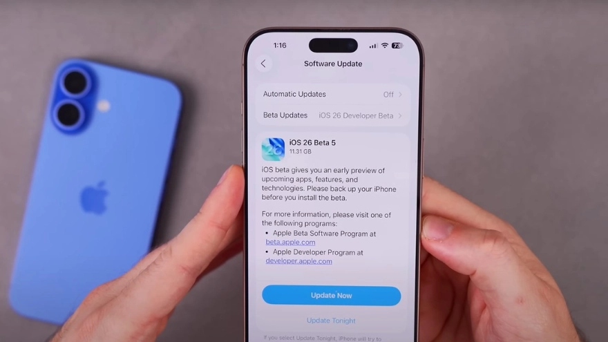 1. Tính năng mới đáng chú ý trên iOS 26 Beta 5