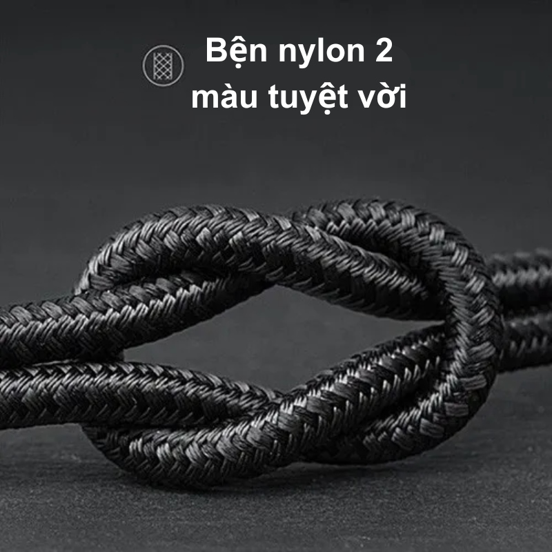 1. Thiết kế bền bỉ, tinh xảo của Cáp sạc nhanh Anker 322 Type C - Lightning MFI bọc dù 1.8M