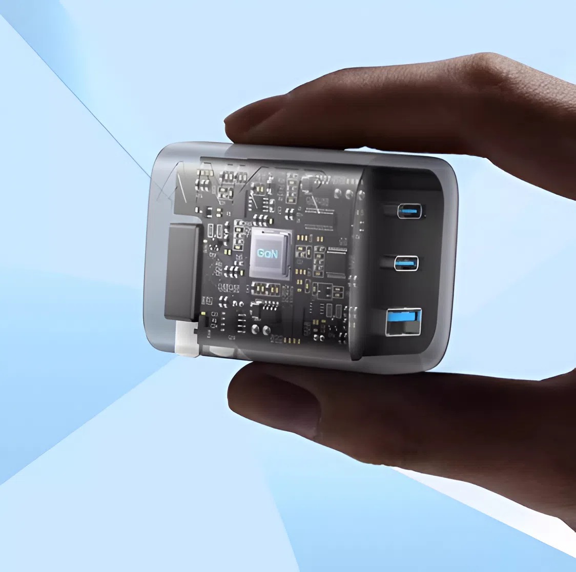 Cốc sạc Anker 336 3 cổng 2C1A 67W A2674