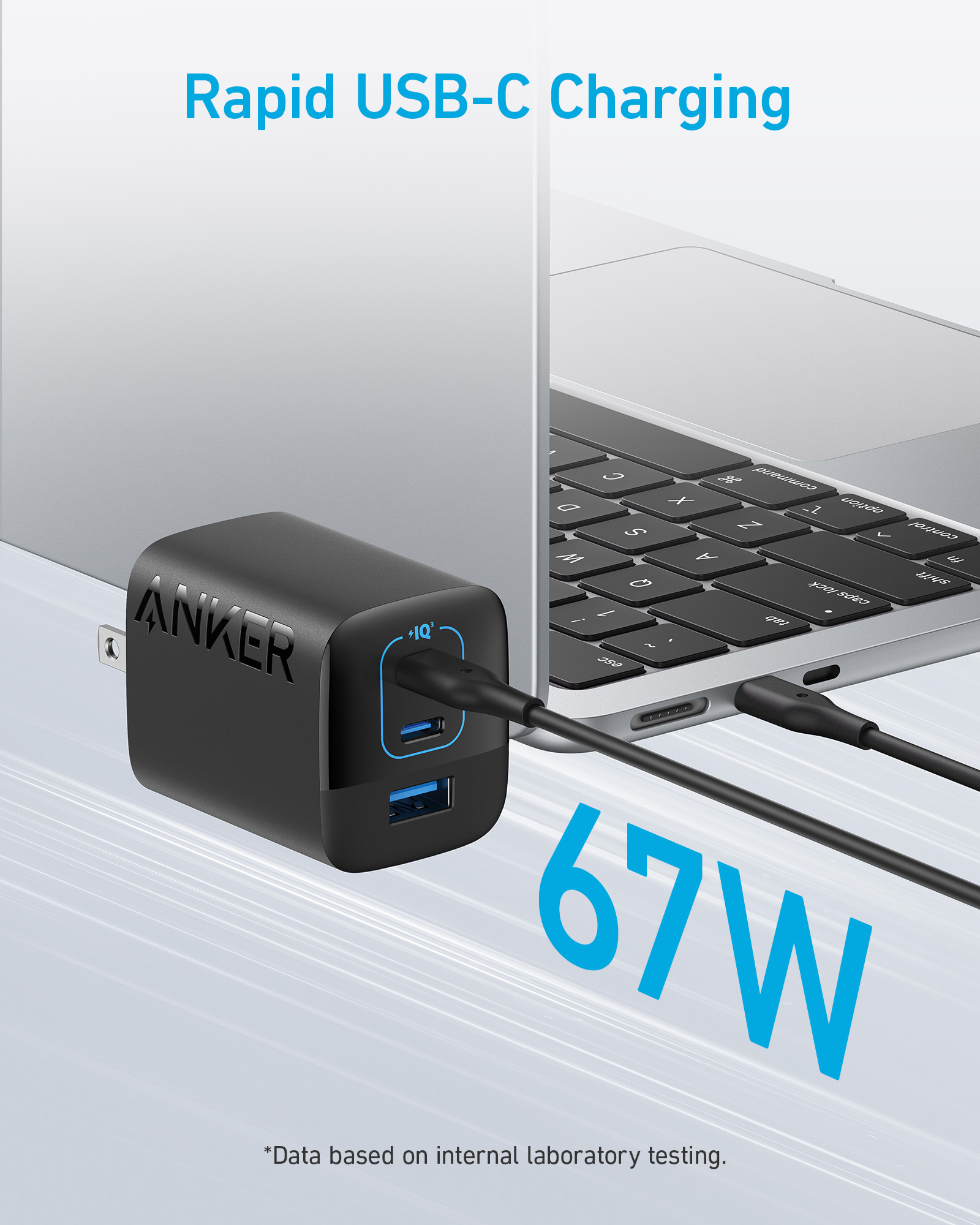Cốc sạc Anker 336 3 cổng 2C1A 67W A2674