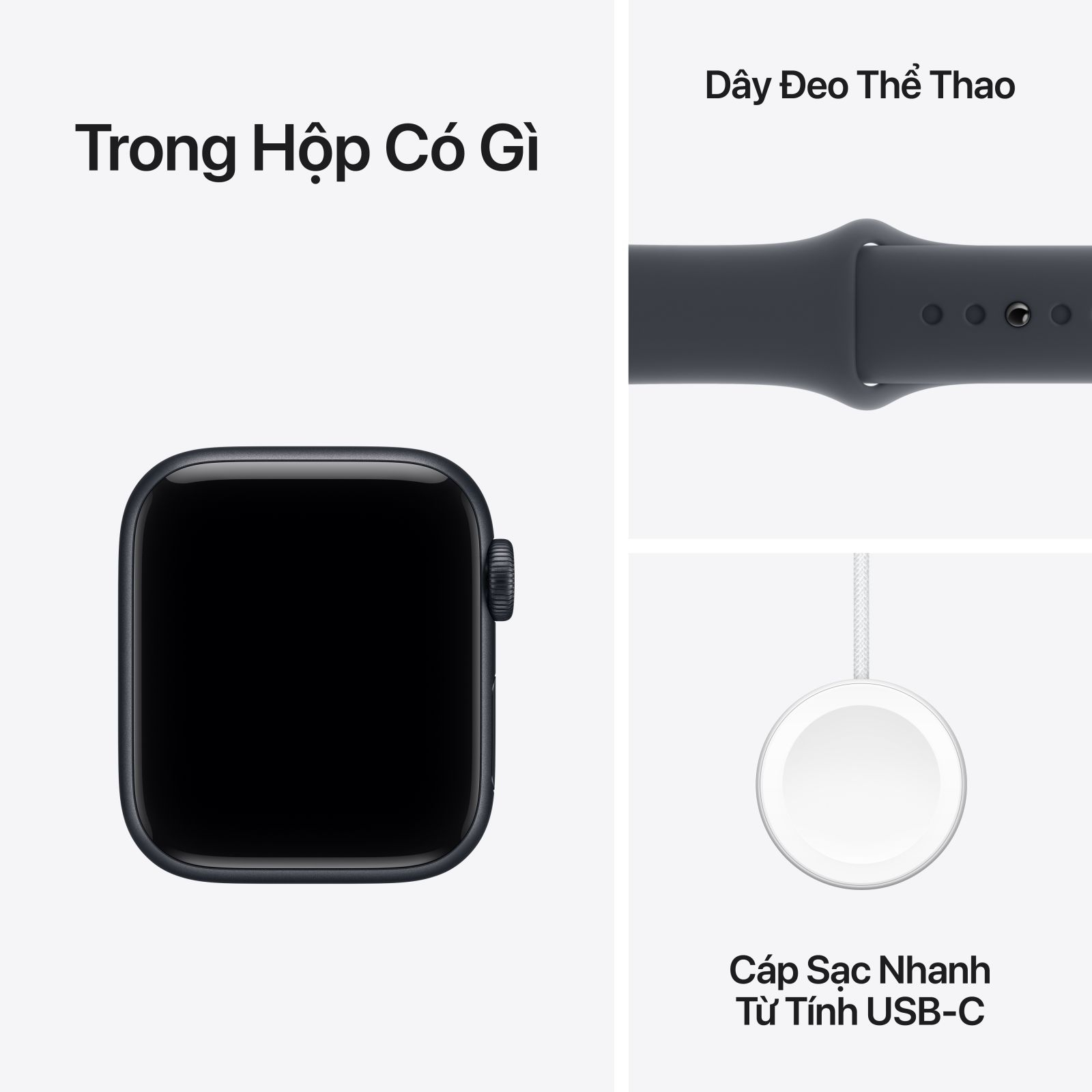 Apple Watch SE 3 2025 40mm LTE - Viền nhôm, Dây Đeo Thể Thao Size S/M | Chính hãng Việt Nam 2