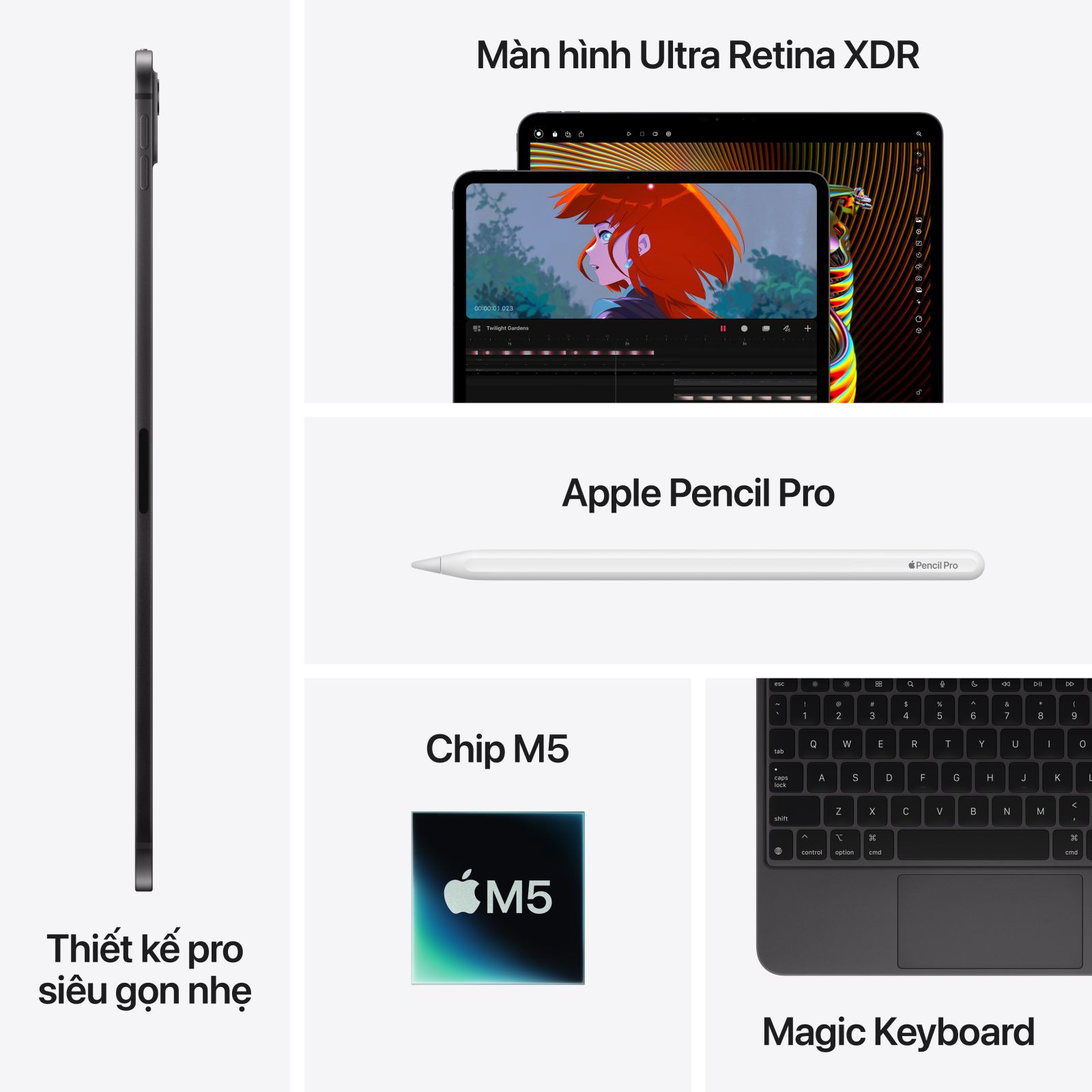 iPad Pro M5 13 inch 2025 Wifi Cellular (mặt kính Nano) 2TB iPad Pro M5 13 inch 2025 Wifi Cellular (mặt kính Nano) 2TB