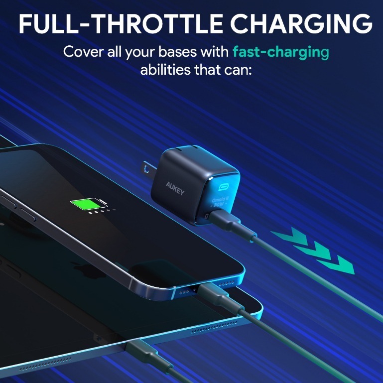 Cốc sạc Aukey Omnia Type-C PD 20W PA-B1T Cốc sạc Aukey Omnia Type-C PD 20W PA-B1T