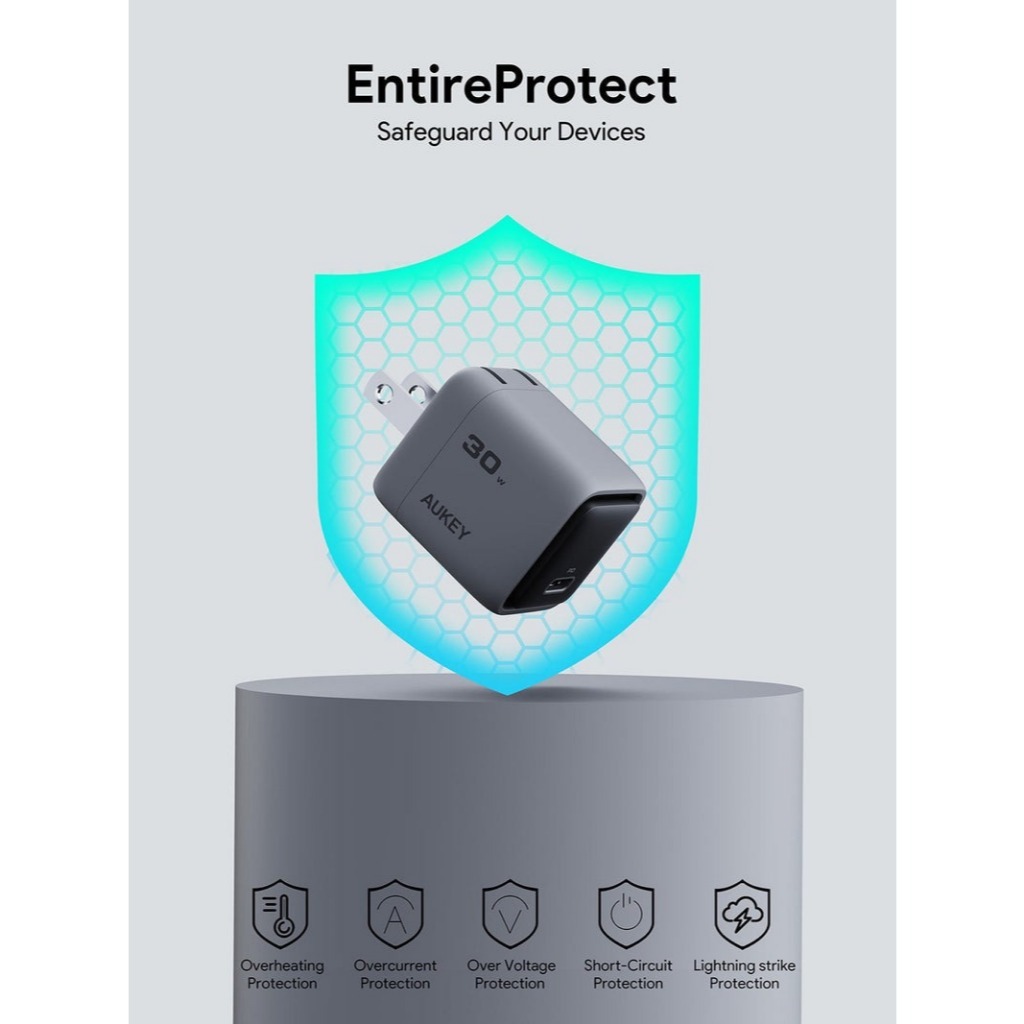 Cốc sạc Aukey Type-C PD 30W PA-C1