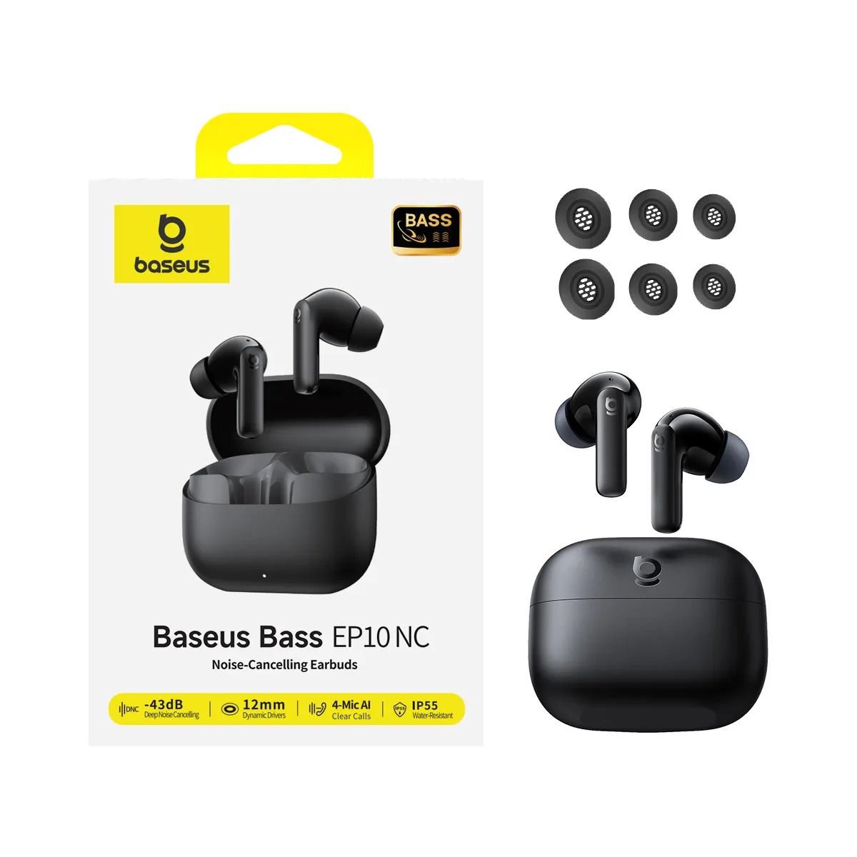 Tai nghe Bluetooth True Wireless Baseus Bass EP10 NC