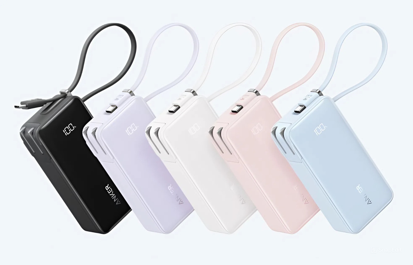 Sạc dự phòng Anker 10000mAh 30W tích hợp cáp USB-C có chân cắm A1637