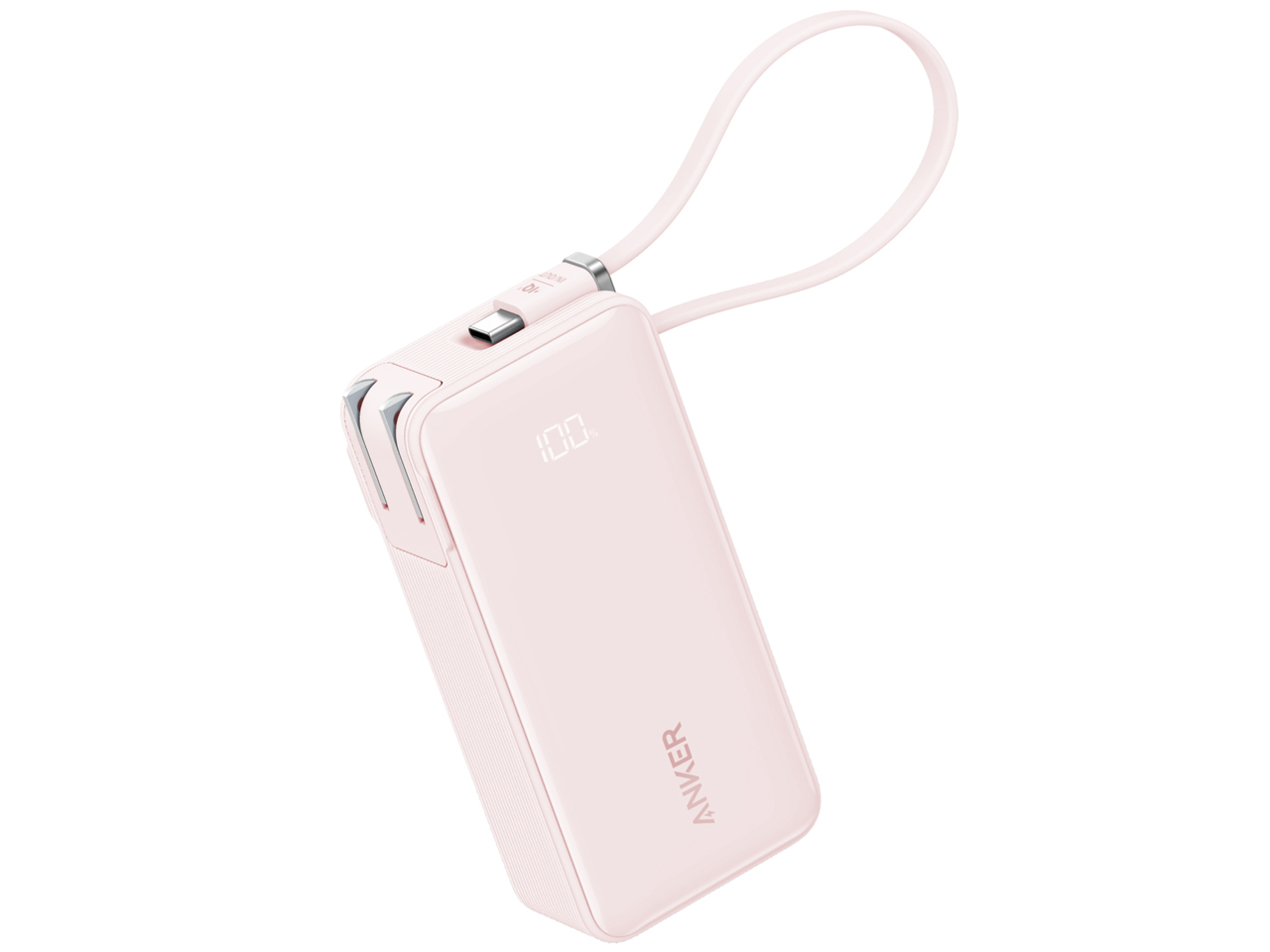 Sạc dự phòng Anker 10000mAh 30W tích hợp cáp USB-C có chân cắm A1637