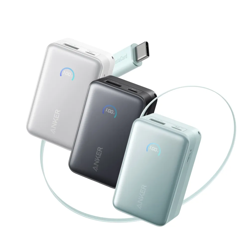 Sạc dự phòng Anker Nano 10000mAh 45w 1C1A tích hợp cáp USB-C A1638