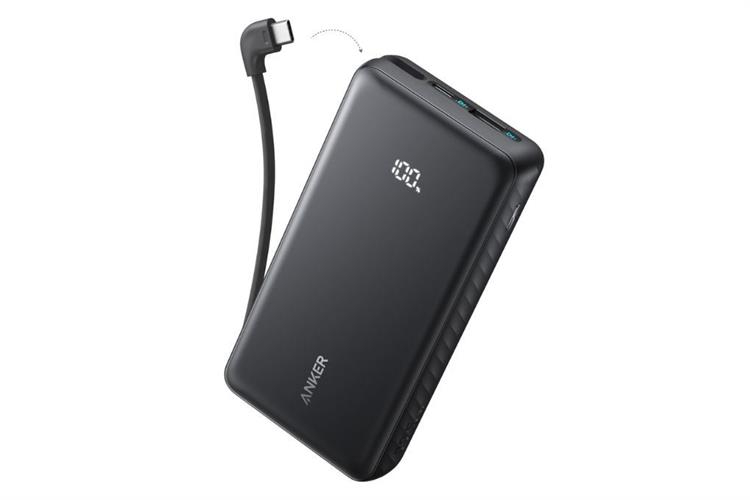 Sạc dự phòng Anker 20000mAh 22.5W tích hợp cáp USB-C A110E