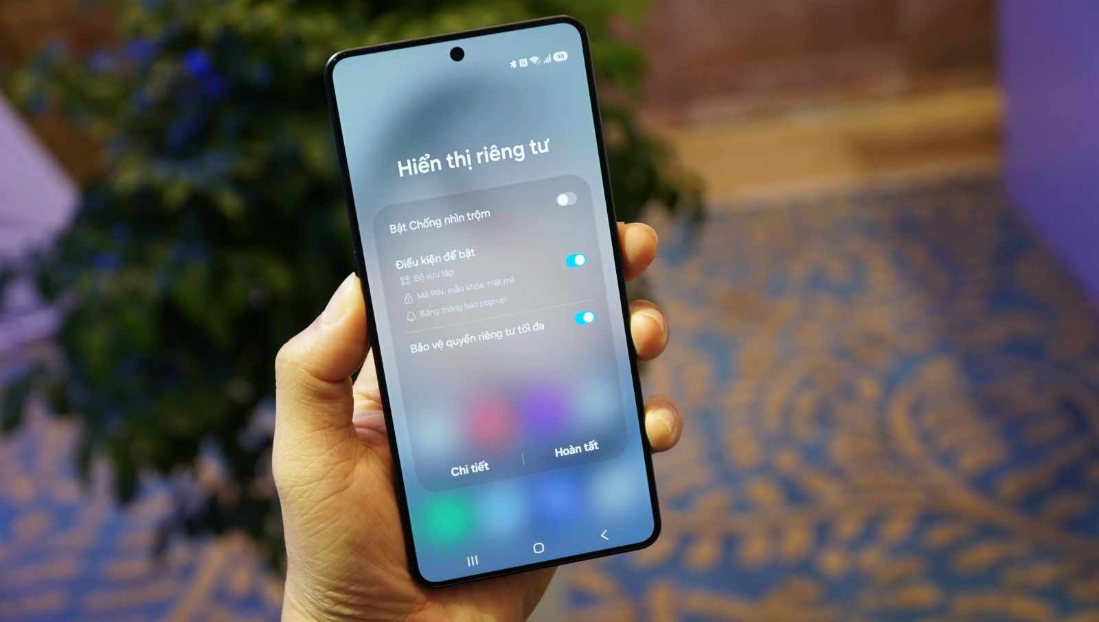 Cách bật chống nhìn trộm trên Galaxy S26 Ultra