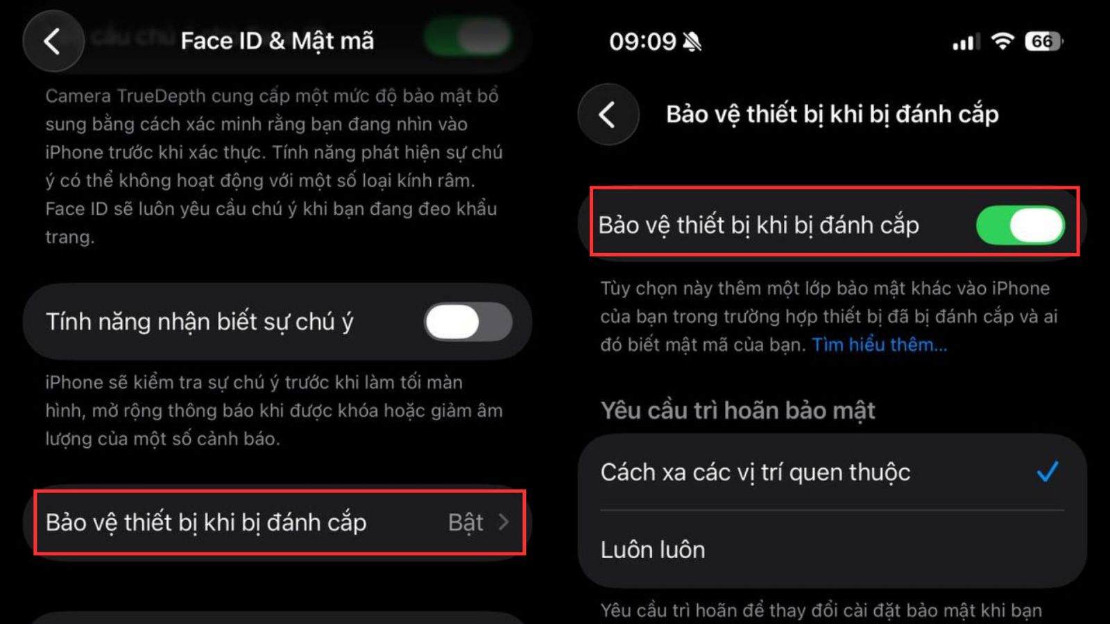 Cách dùng Bảo vệ thiết bị khi bị đánh cắp trên iOS 26.4