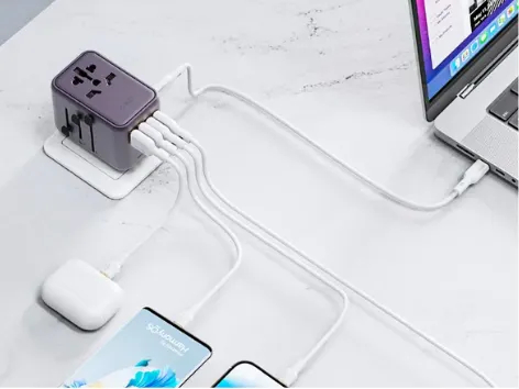 Củ sạc đa năng Aukey PA-TA08A PD65W nhiều cổng 2 Củ sạc đa năng Aukey PA-TA08A PD65W nhiều cổng 2