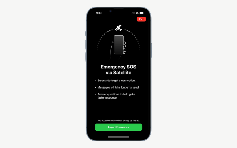 Tính năng SOS trên iPhone 14 Pro 128GB Tính năng SOS trên iPhone 14 Pro 128GB