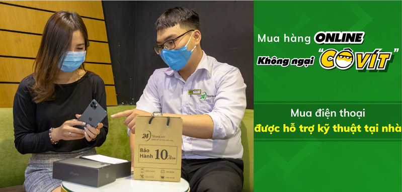 mua hàng online được hỗ trợ tận nhà