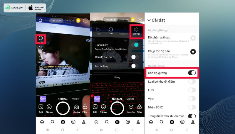 Cách chụp ảnh không bị ngược trên iPhone phần mềm bên thứ 3