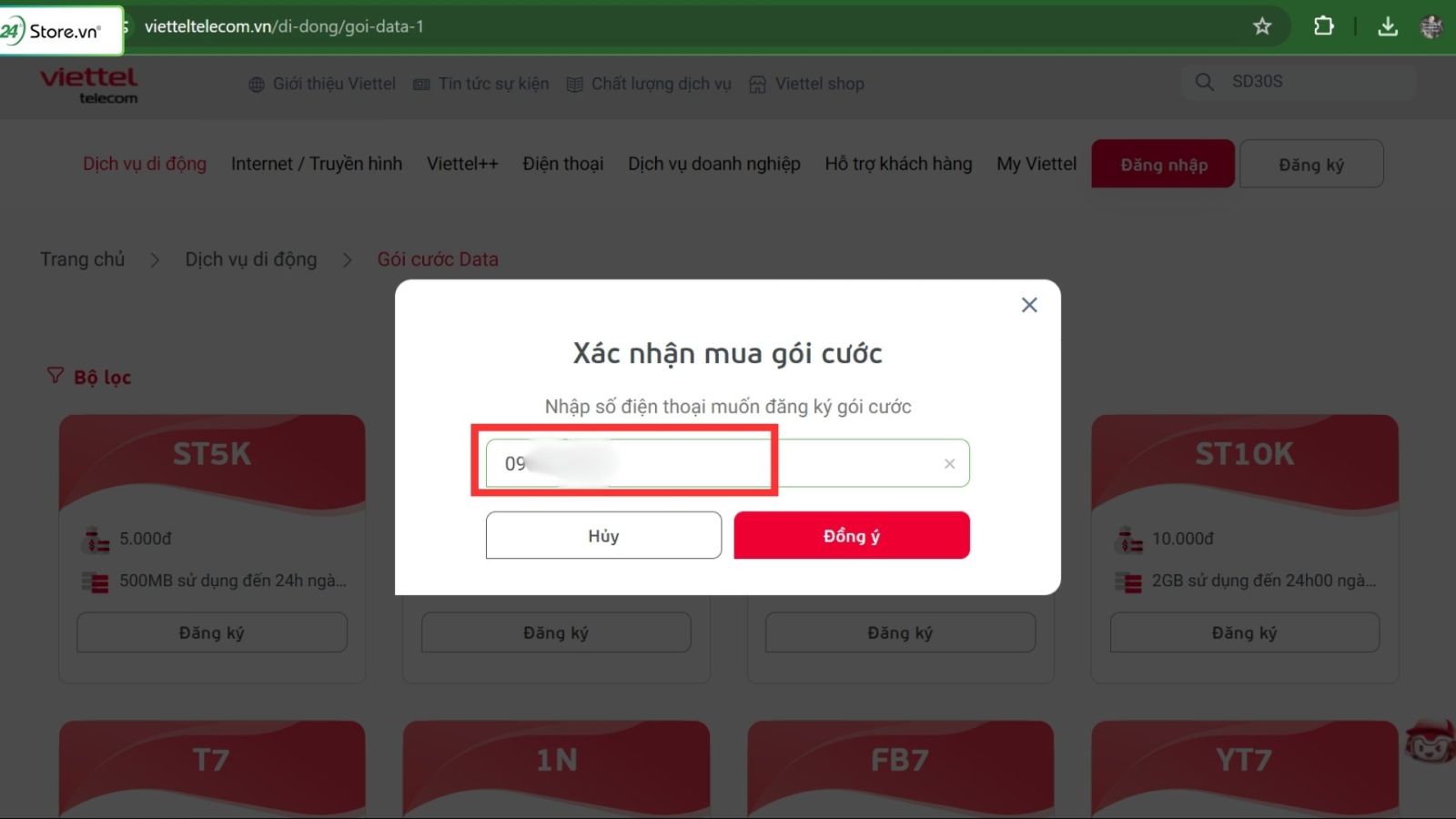 Cách đăng ký mạng Viettel 5k 1 ngày