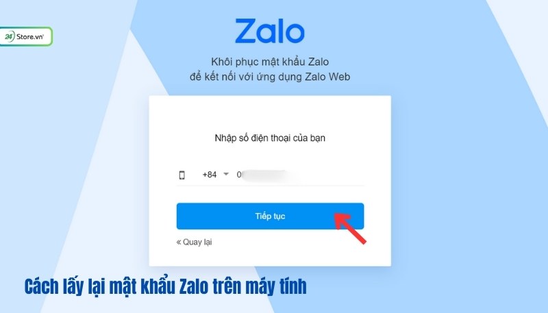 Quên mật khẩu Zalo phải làm sao? Cách lấy lại mật khẩu Zalo trên máy tính
