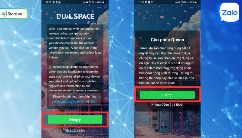 Cách tạo tài khoản Zalo thứ 2 trên điện thoại Android  với App Dual Space