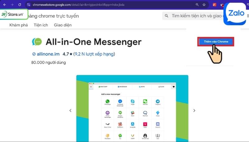Cách tạo tài khoản Zalo thứ 2 trên máy tính Dùng công cụ All-in-One Messenger