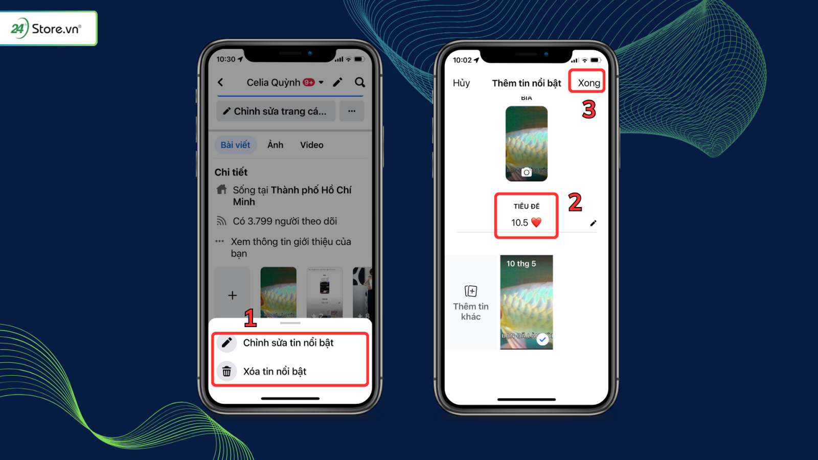 Cách chỉnh sửa tin nổi bật trên Facebook
