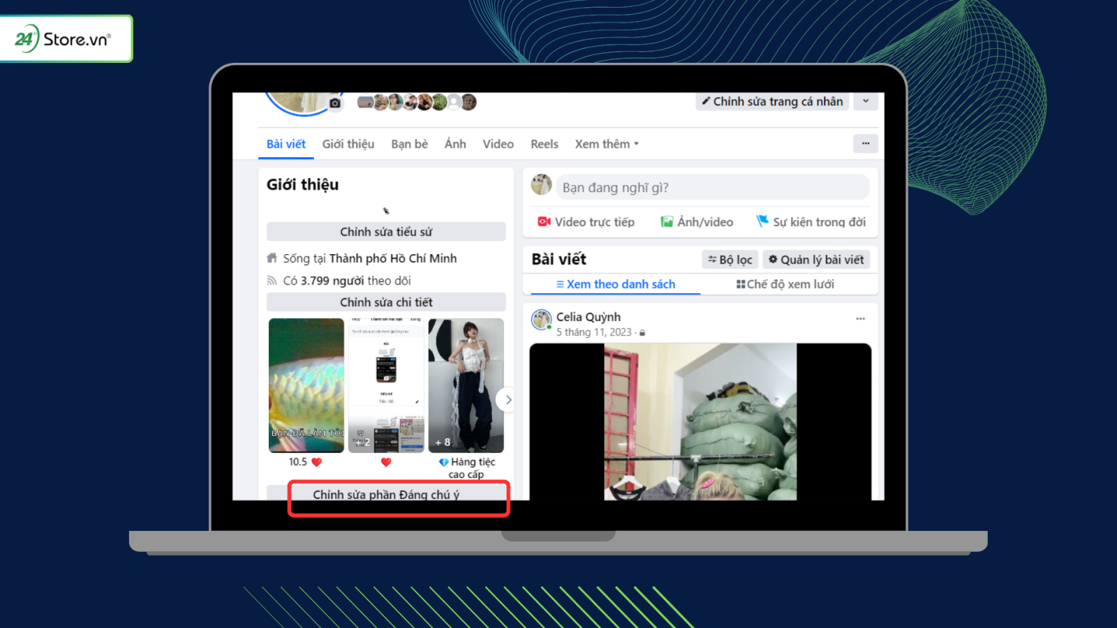 Cách tạo tin nổi bật trên Facebook bằng máy tính