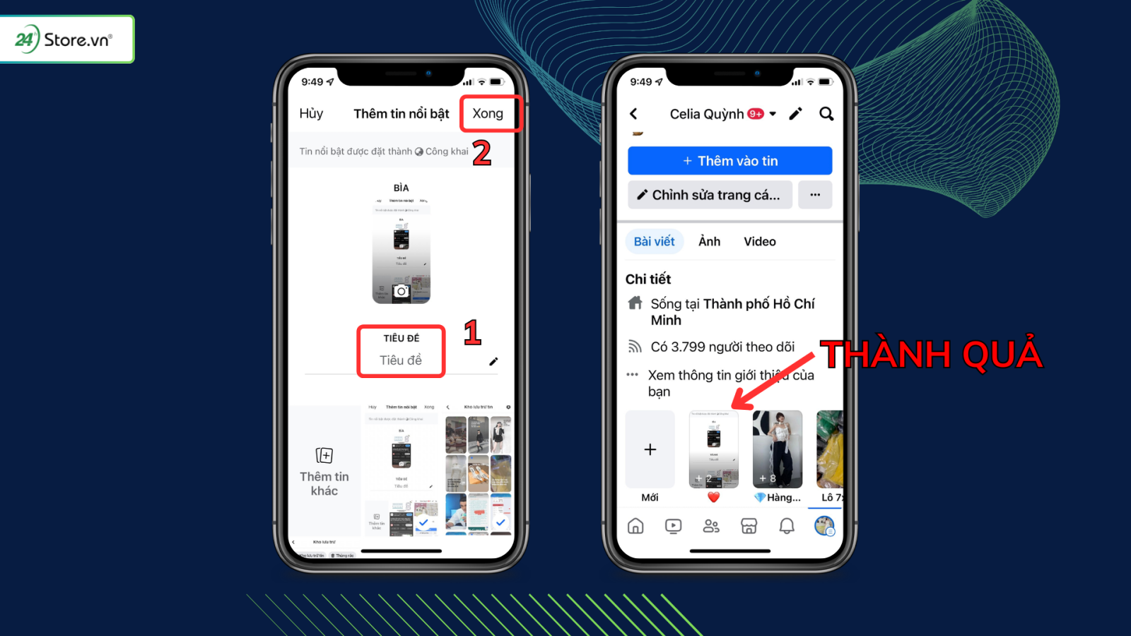Cách tạo tin nổi bật trên Facebook từ kho lưu trữ tin