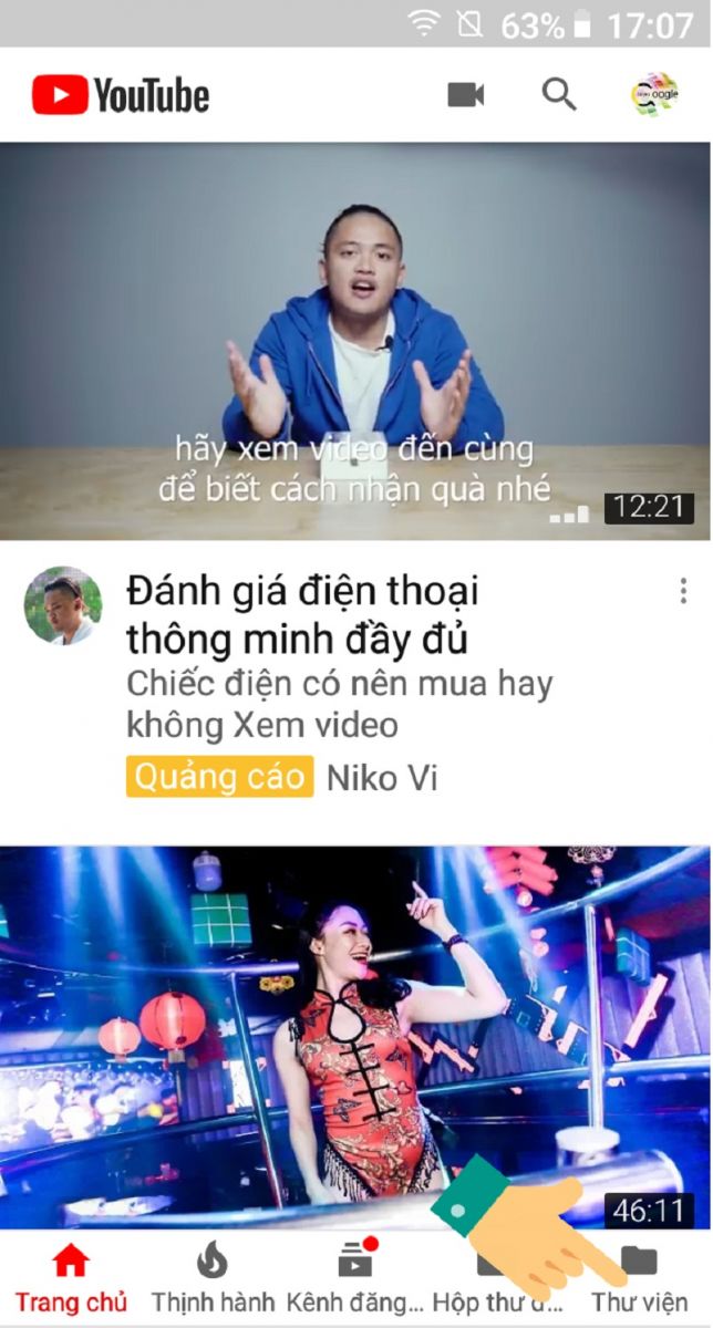 cách xóa lịch sử tìm kiếm trên youtube