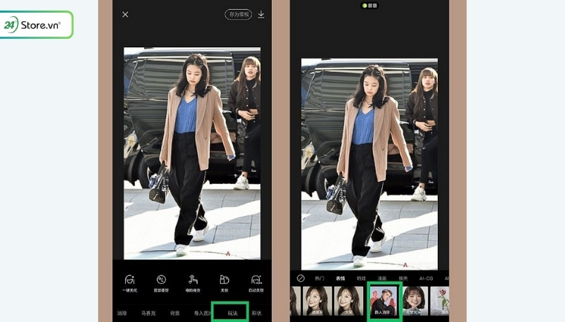 Cách xóa vật thừa trên ảnh iPhone bằng Xingtu