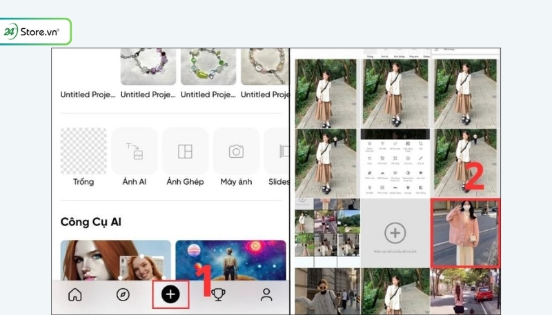 cách xóa vật thừa trên ảnh iphone miễn phí với Picsart