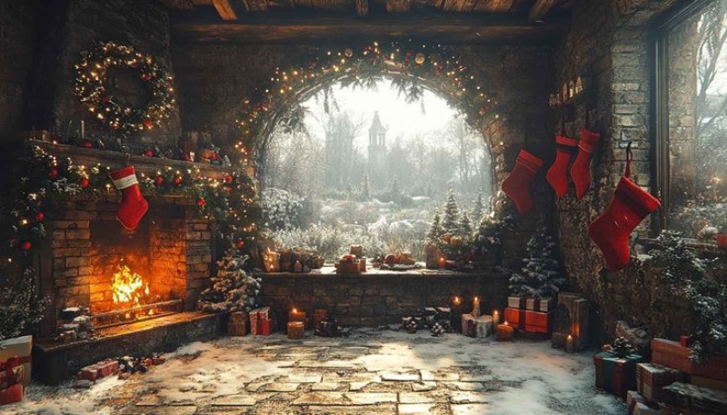 Hình nền noel 4K cho máy tính