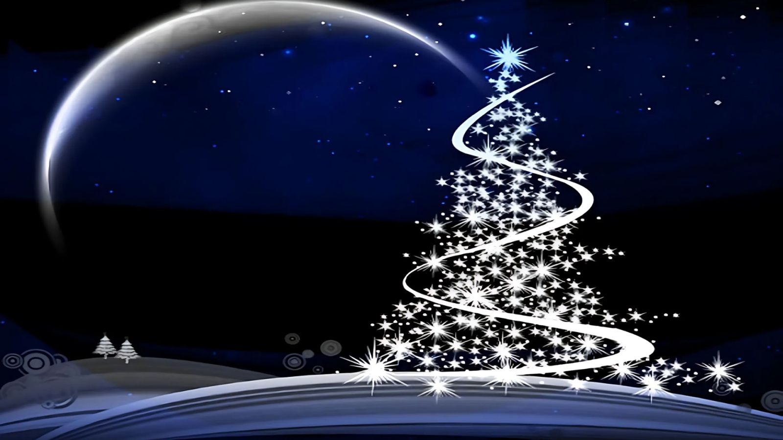 Hình nền giáng sinh cây thông noel cho máy tính