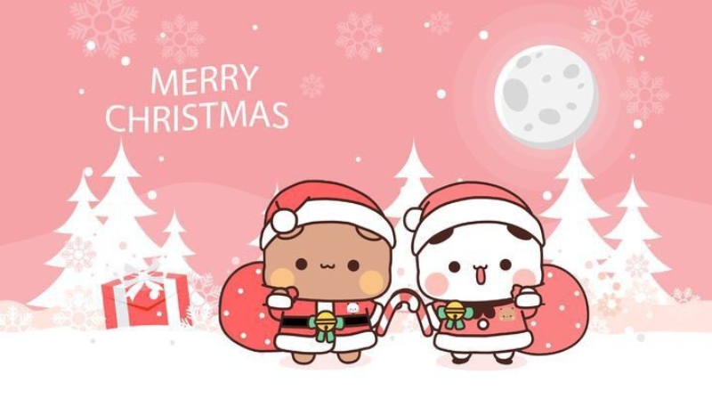 Hình nền Noel dễ thương cho máy tính