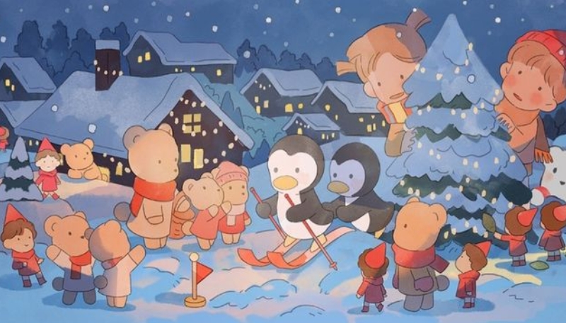Hình nền Giáng sinh cute cho máy tính