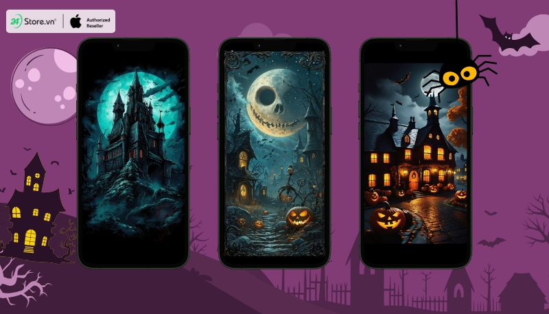 Hình nền Halloween cho điện thoại đáng sợ, dễ thương nhất