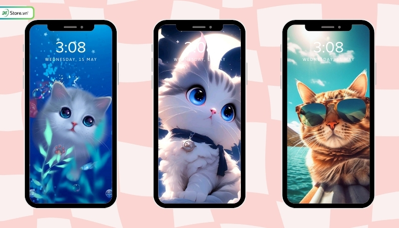 Top hình nền mèo 3D ngầu, đẹp 4K