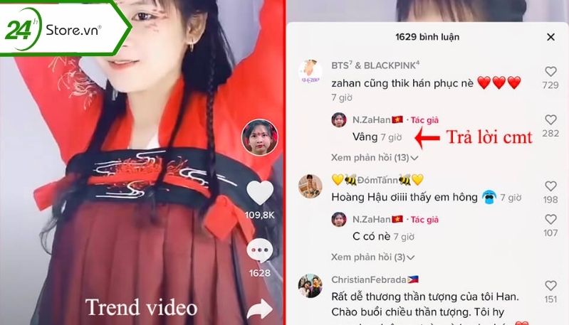  Tương tác với người xem TikTok